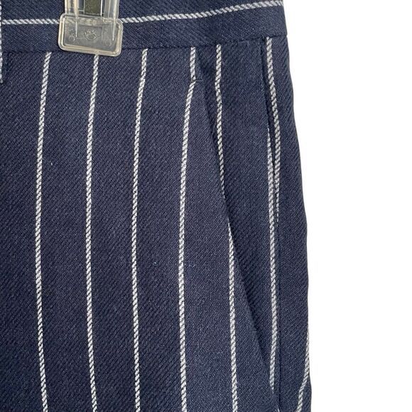 Octubre Editions Mens Jody Suit Navy Pinstripe Double Breasted Flat Front Pant - Picture 8 of 16